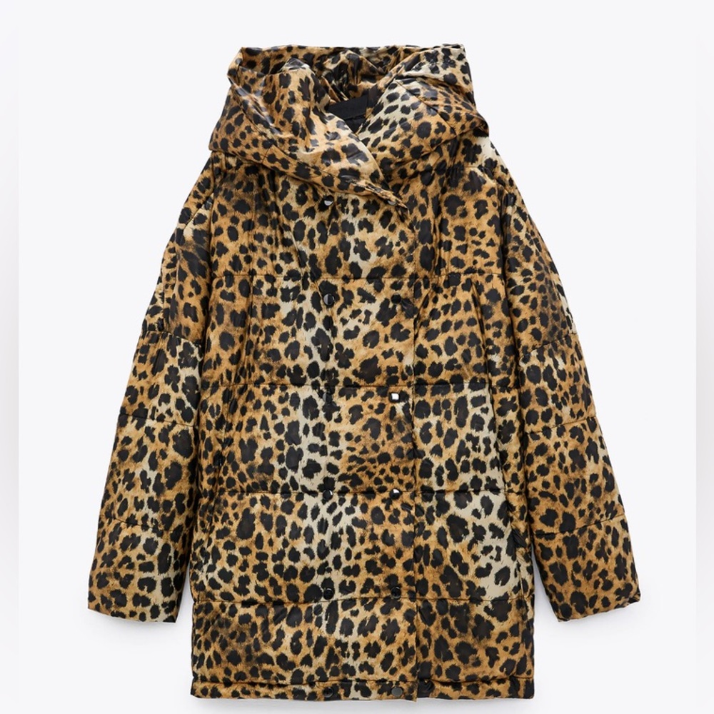 Zara Water Repellant printed coat